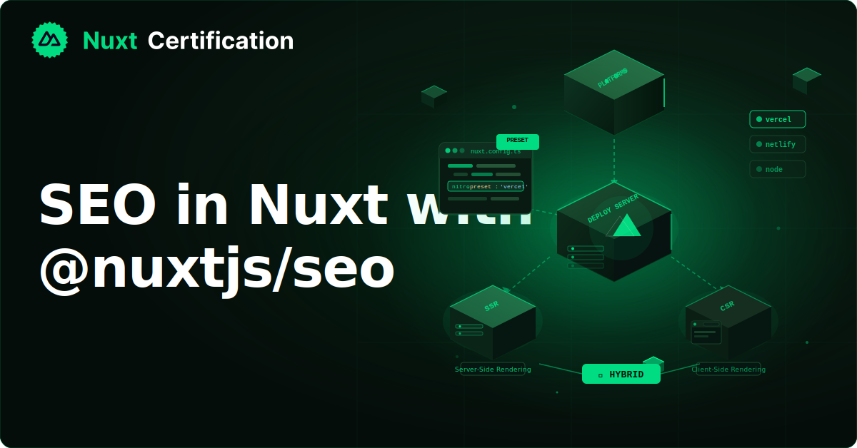 SEO in Nuxt with @nuxtjs/seo