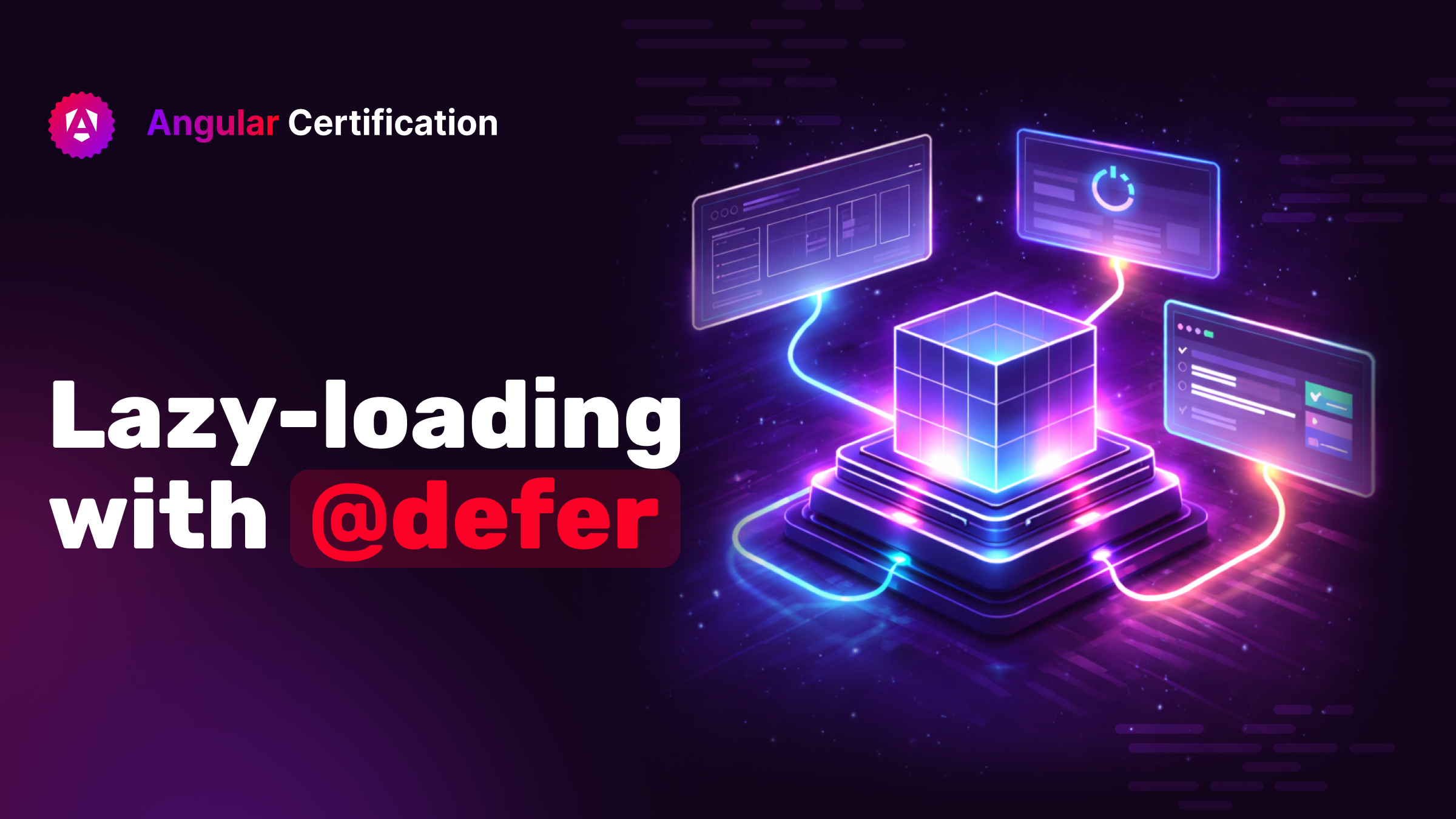 Lazy-loading with @defer