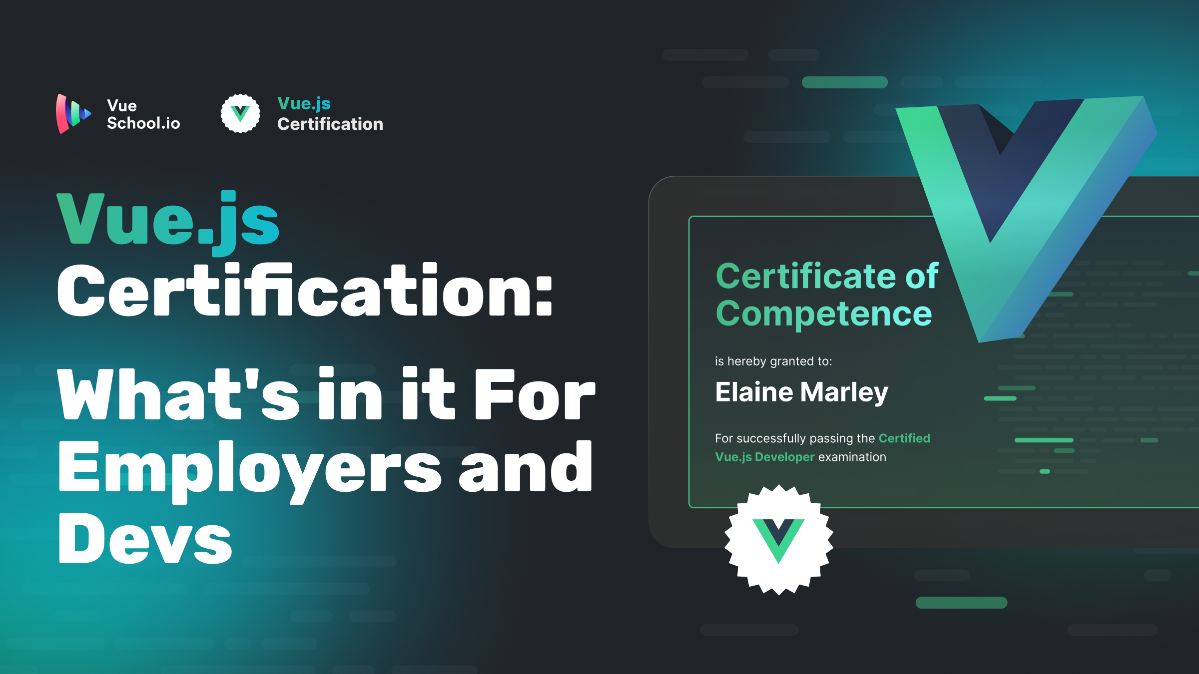 The Vue.js Certification: What's in it For Employers and Devs