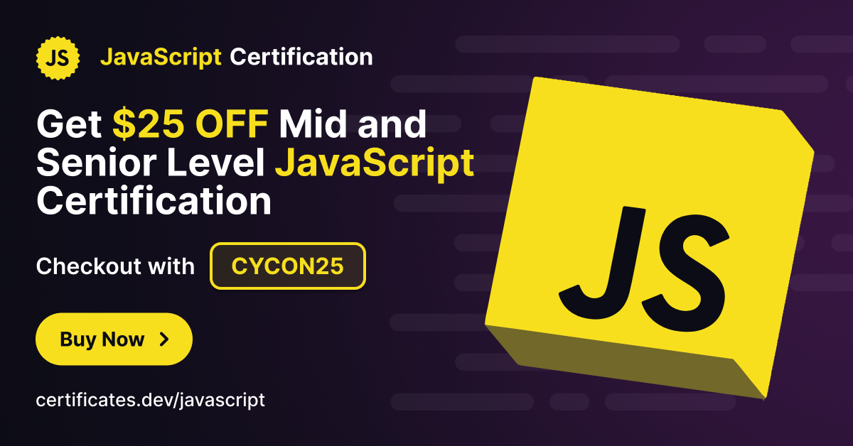 JavaScript Certification | Created and reviewed by JavaScript Experts