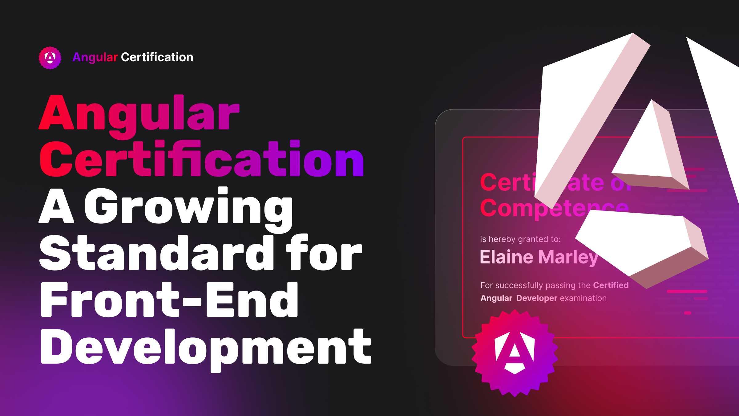 Angular Certification: A Growing Standard for Front-End Development